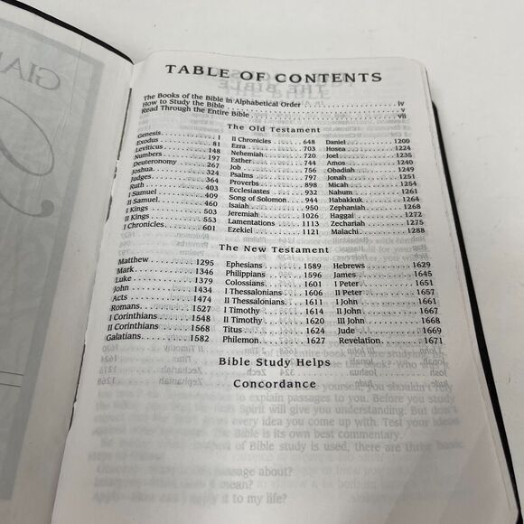 Holy Bible King James Version Reference Black Large Print Zondervan - Picture 10 of 10